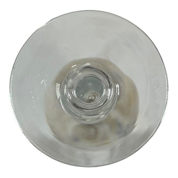 Elegant Crystal Bud Flower Vase 7" Pedestal Diamond Cut Glass At Top Narrow Thin - Picture 4 of 5